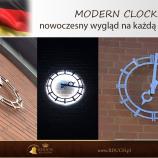 Nowoczesny zegar fasadowy dla klienta w Niemczech